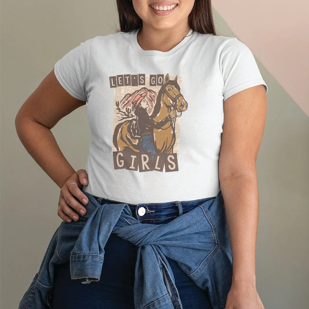 Let's Go Girls Western Graphic T-Shirt - WE205