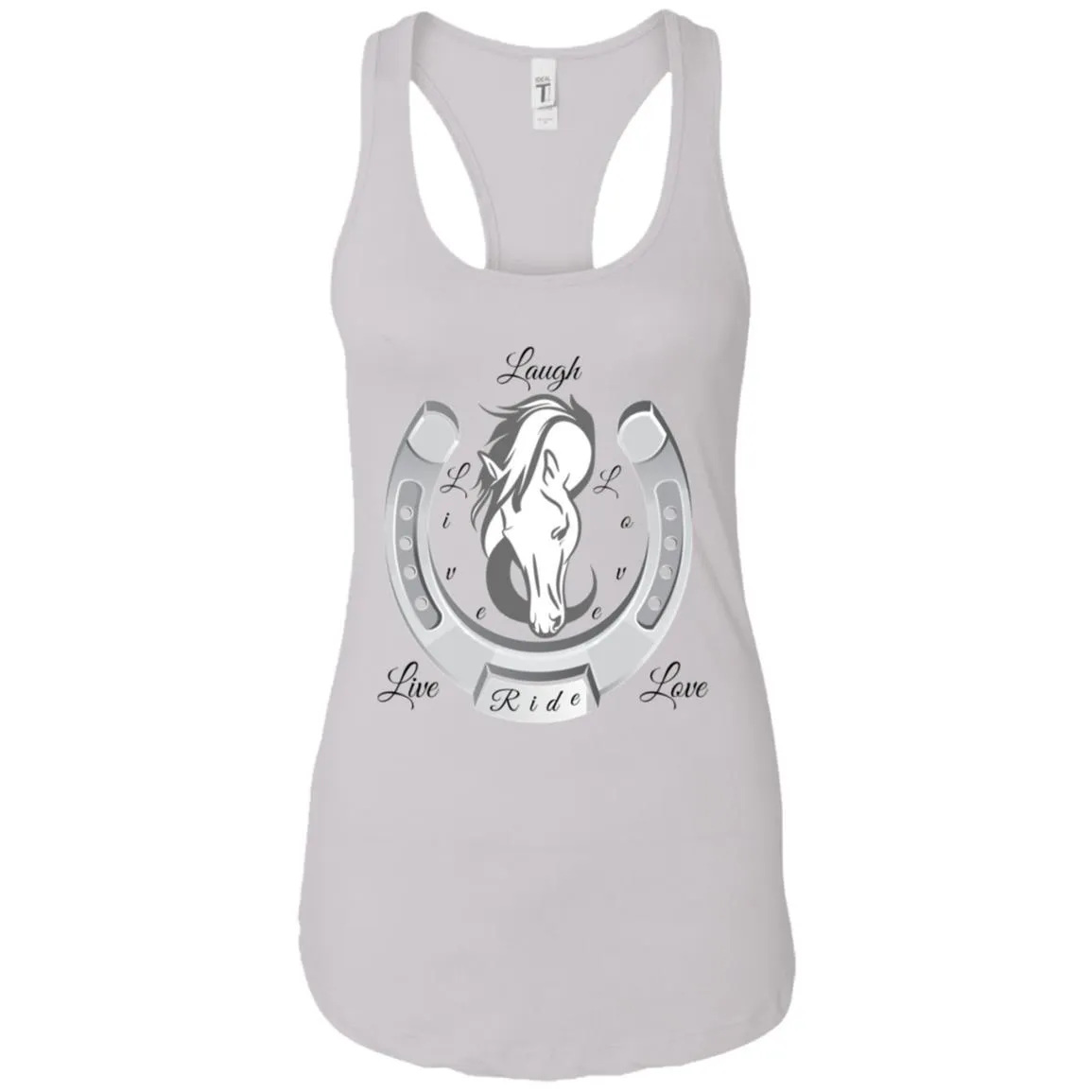 Live Laugh Love Ride Racerback Tank Top For Women