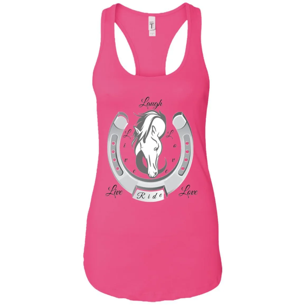 Live Laugh Love Ride Racerback Tank Top For Women