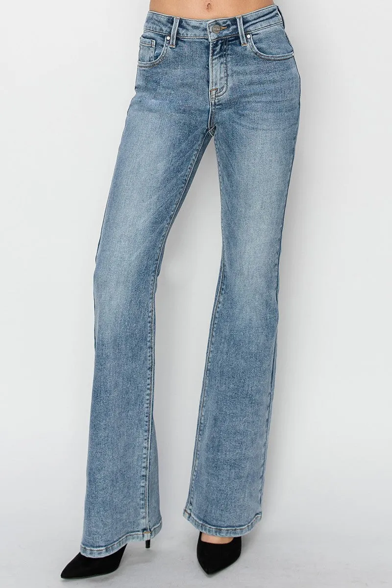 Mid Rise Flare Jeans RISEN