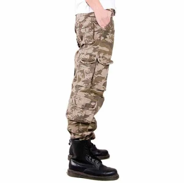 Military Camo High-grade Washed  Men's Pants