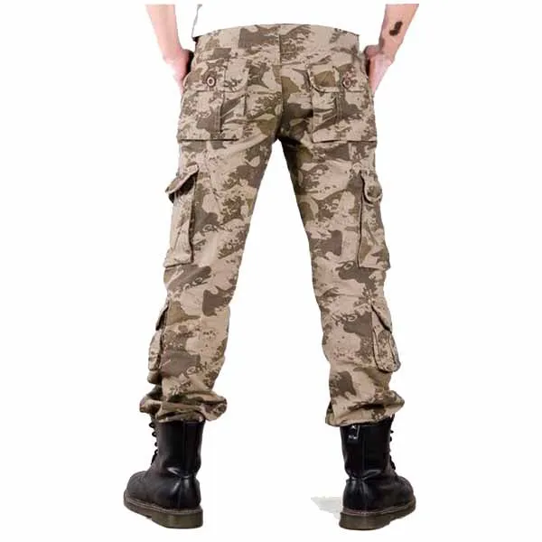 Military Camo High-grade Washed  Men's Pants