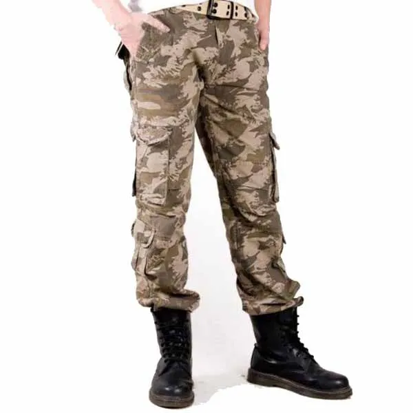 Military Camo High-grade Washed  Men's Pants