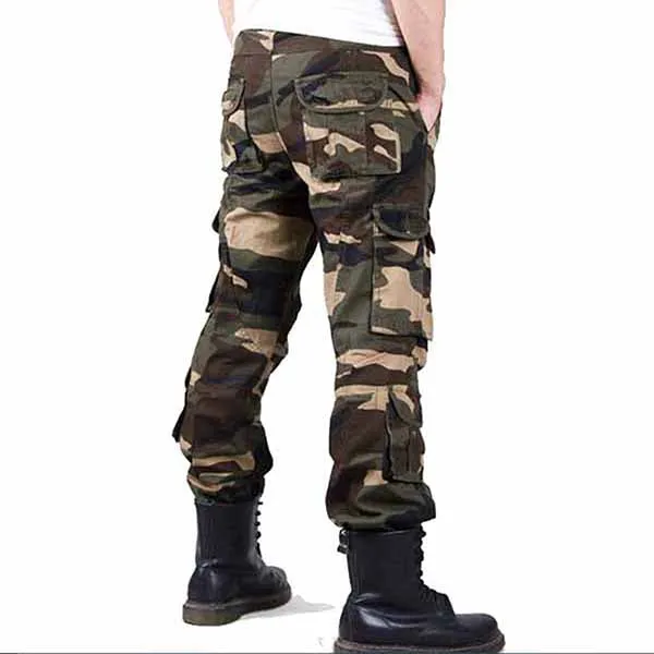 Military Camo High-grade Washed  Men's Pants