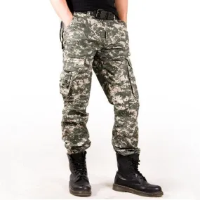 Military Camo Multi-pocket Plus Size Men's Pants