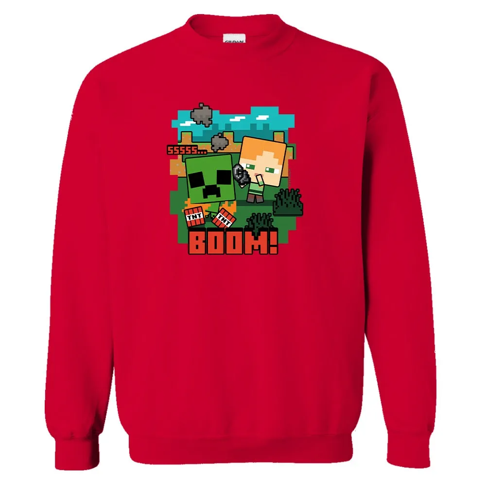 Minecraft BOOM Crewneck Sweatshirt