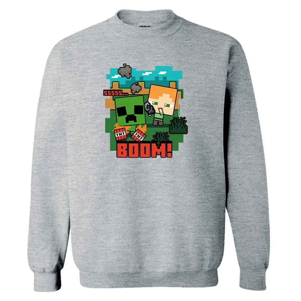 Minecraft BOOM Crewneck Sweatshirt