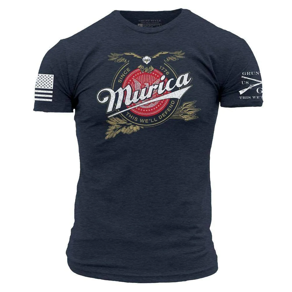 Murica Brewing T-Shirt - Midnight Navy