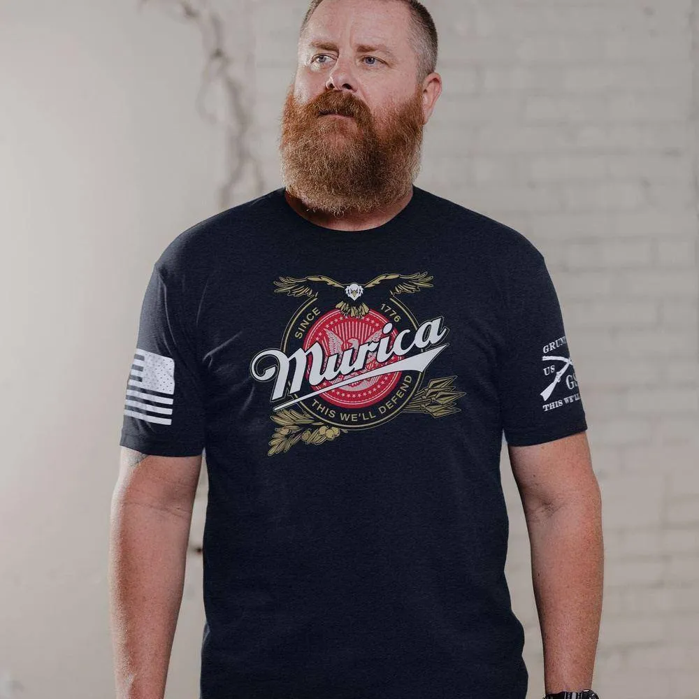 Murica Brewing T-Shirt - Midnight Navy