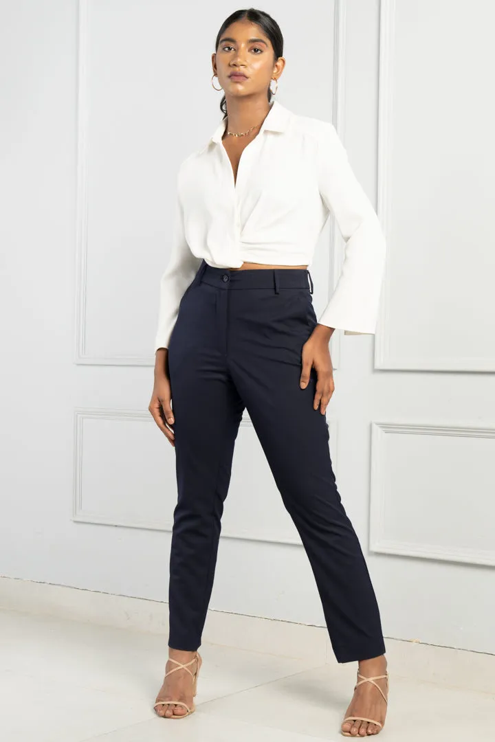 Navy All Weather Stretch Pants - Women