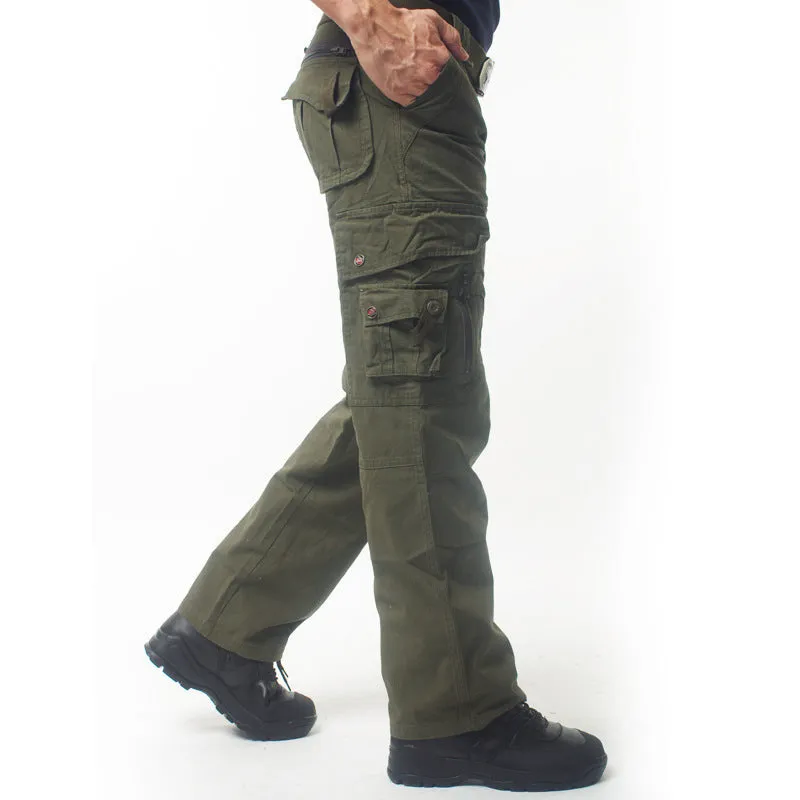 Outdoor Solid Color Cotton  Men's Pants