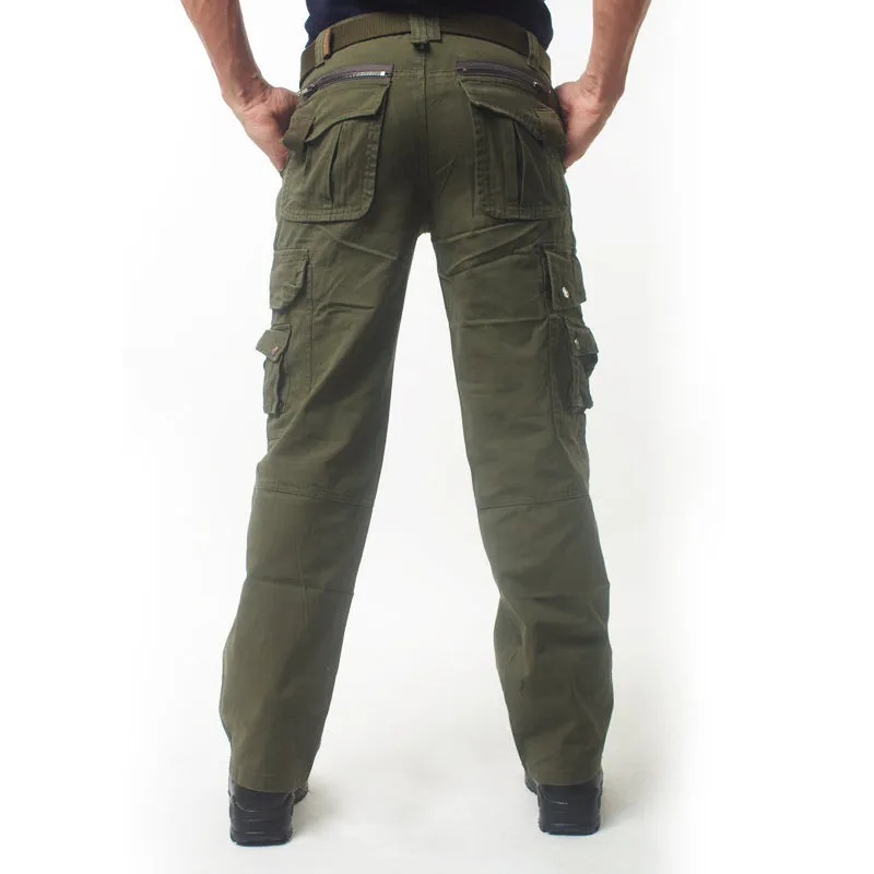 Outdoor Solid Color Cotton  Men's Pants