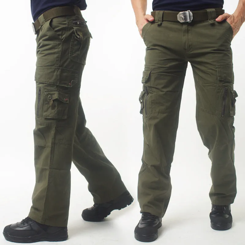 Outdoor Solid Color Cotton  Men's Pants