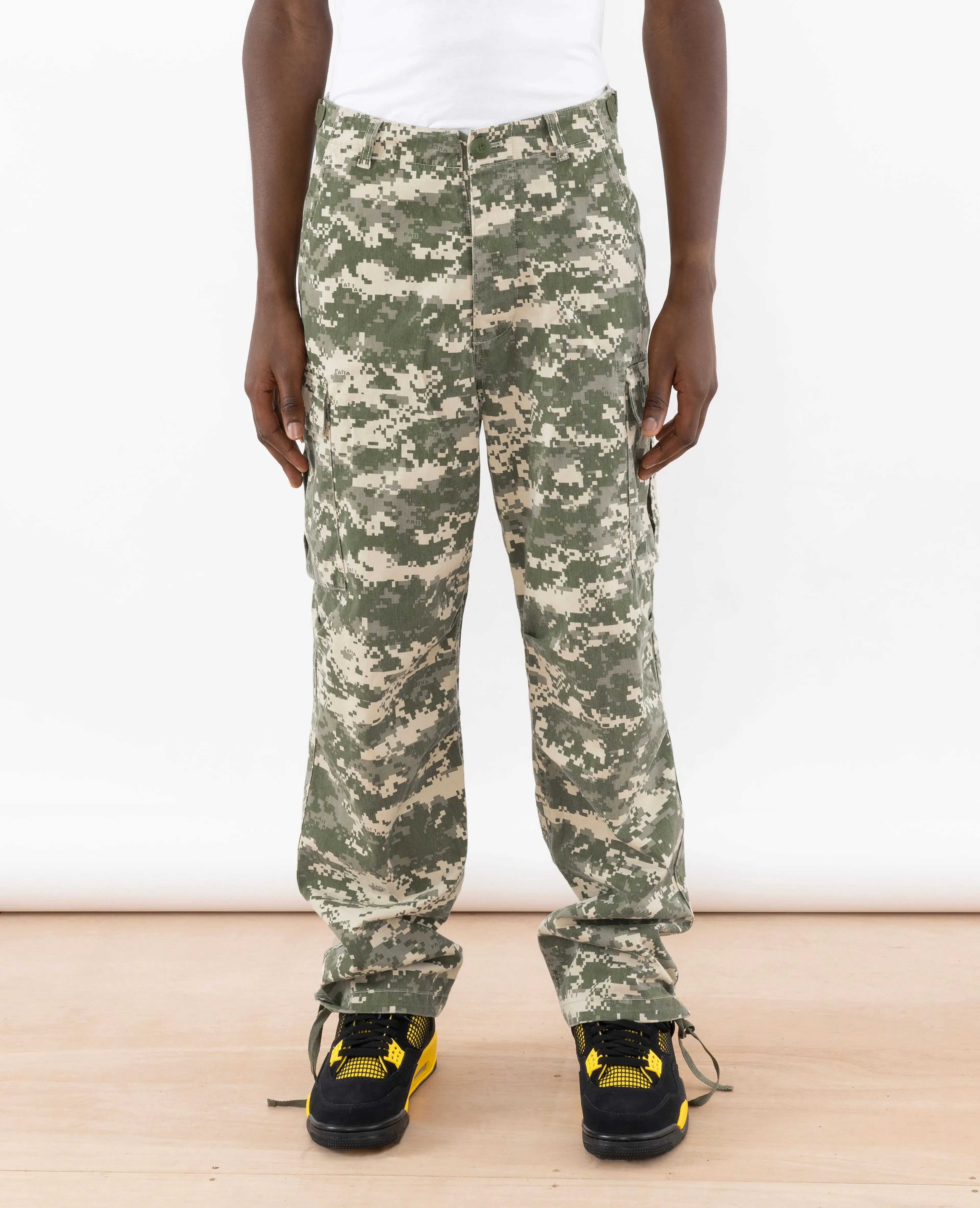 Patta Digi Camo Washed Cargo Pants (Multi/Digi Camo)