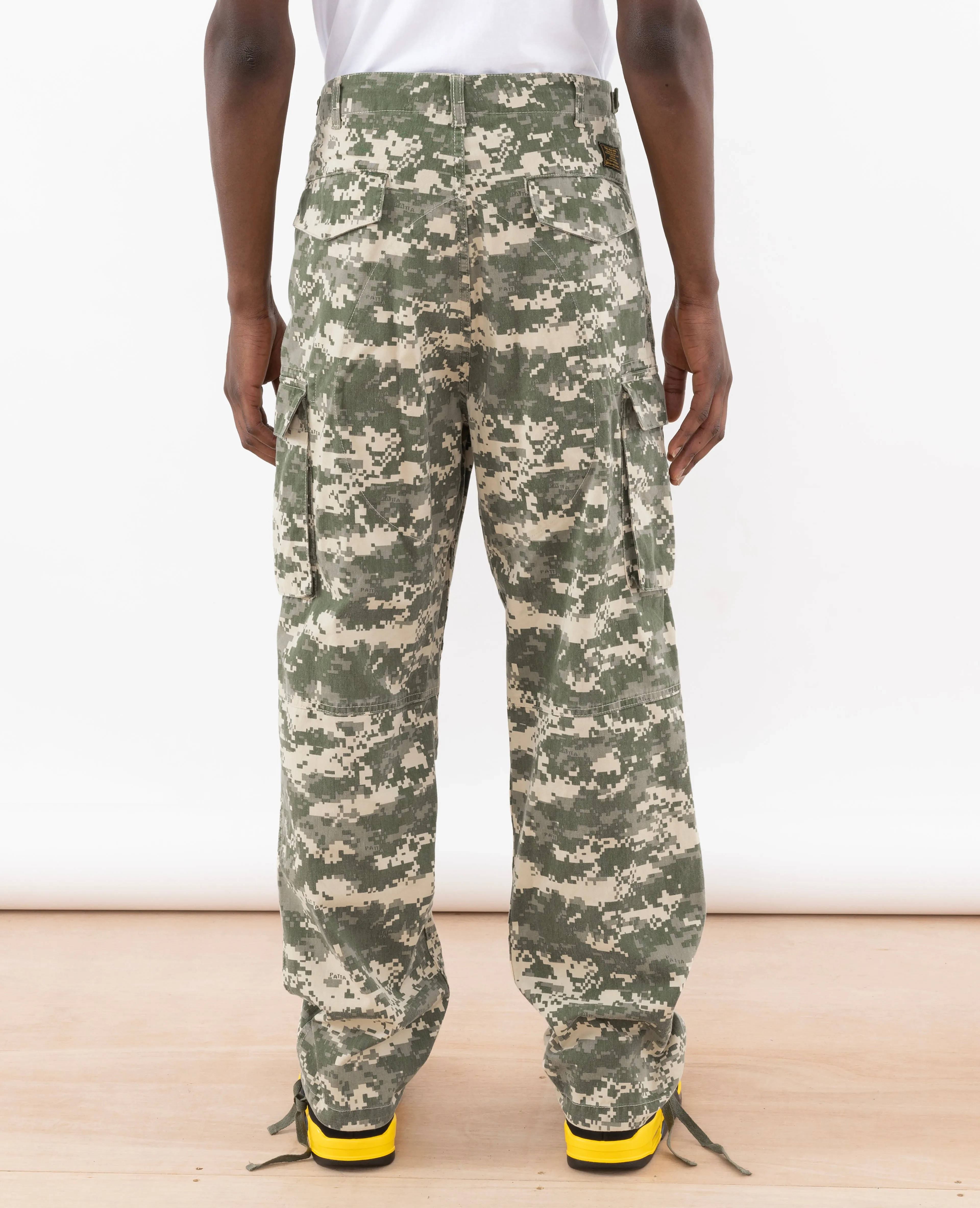 Patta Digi Camo Washed Cargo Pants (Multi/Digi Camo)