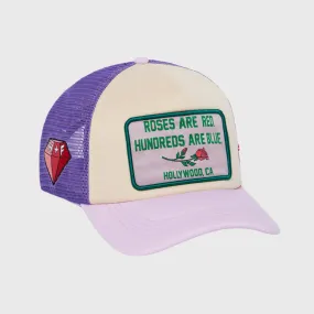 Poetry Trucker Hat Purple