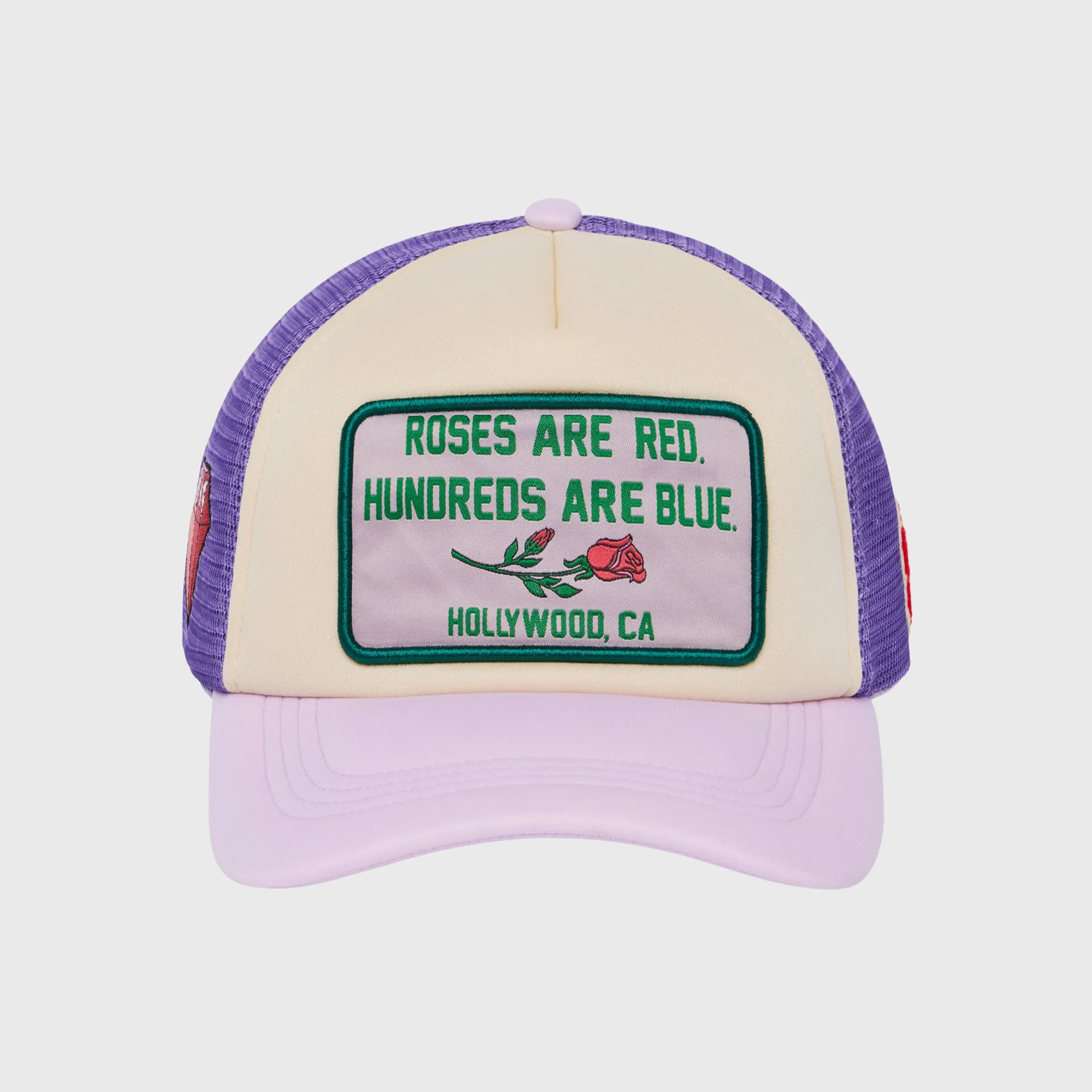 Poetry Trucker Hat Purple