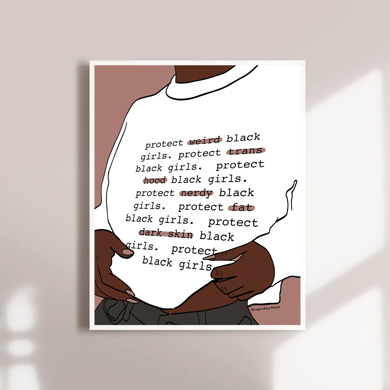 Protect All Black Girls Matte Art Print