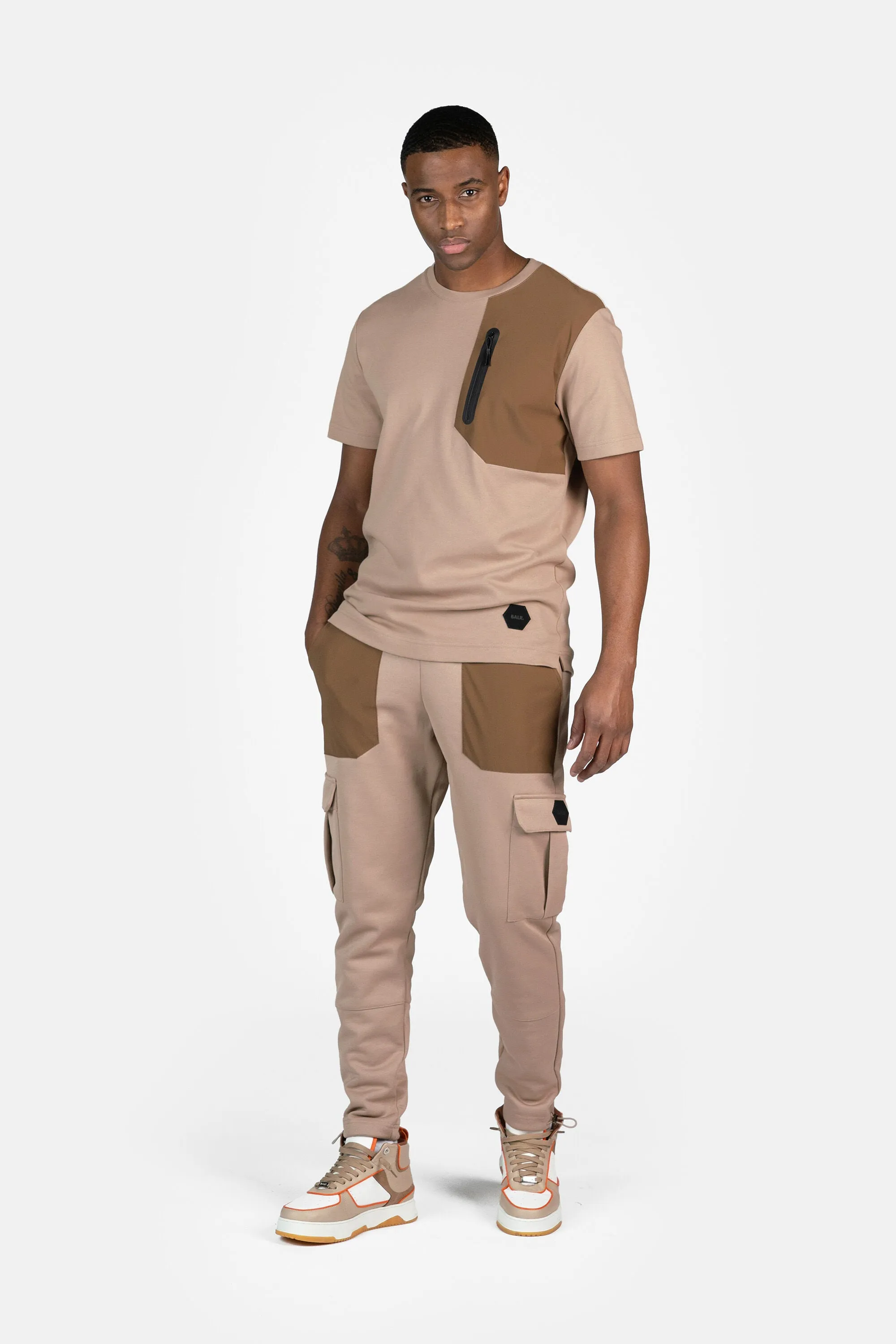 Q  Regular Fit Cargo Pants Warm Taupe