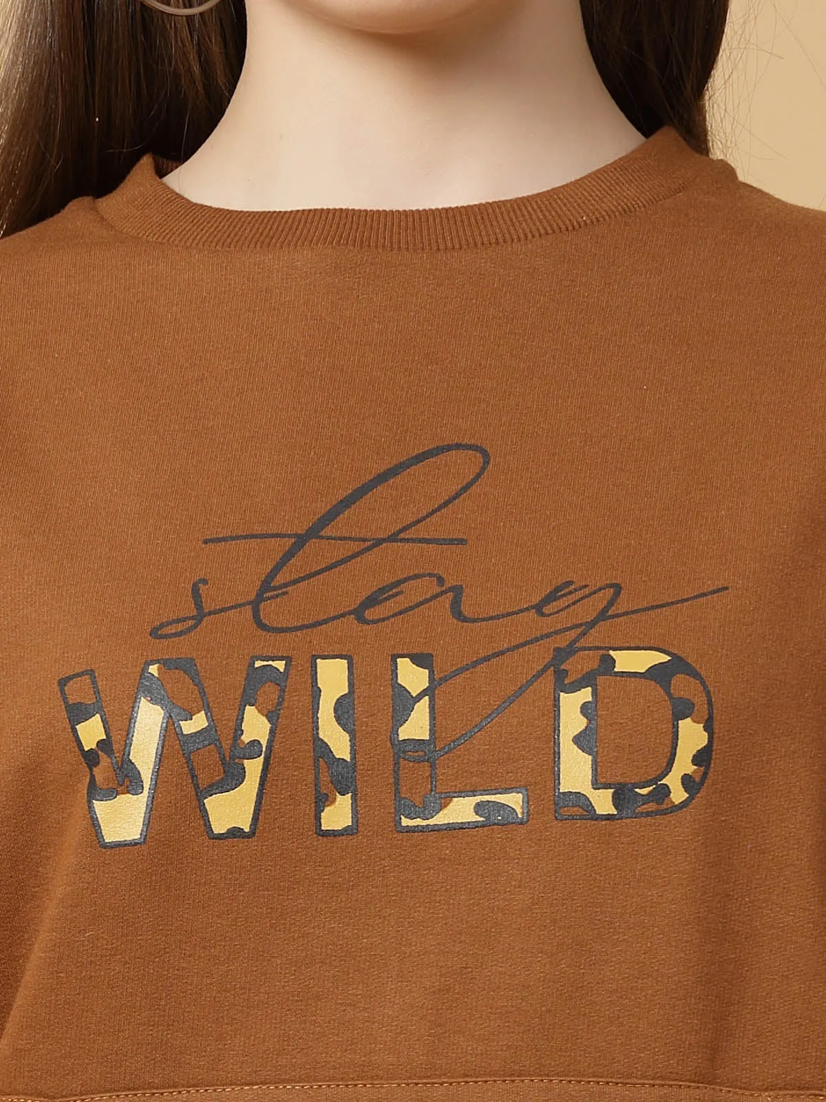 Stay Wild Printed hoodie