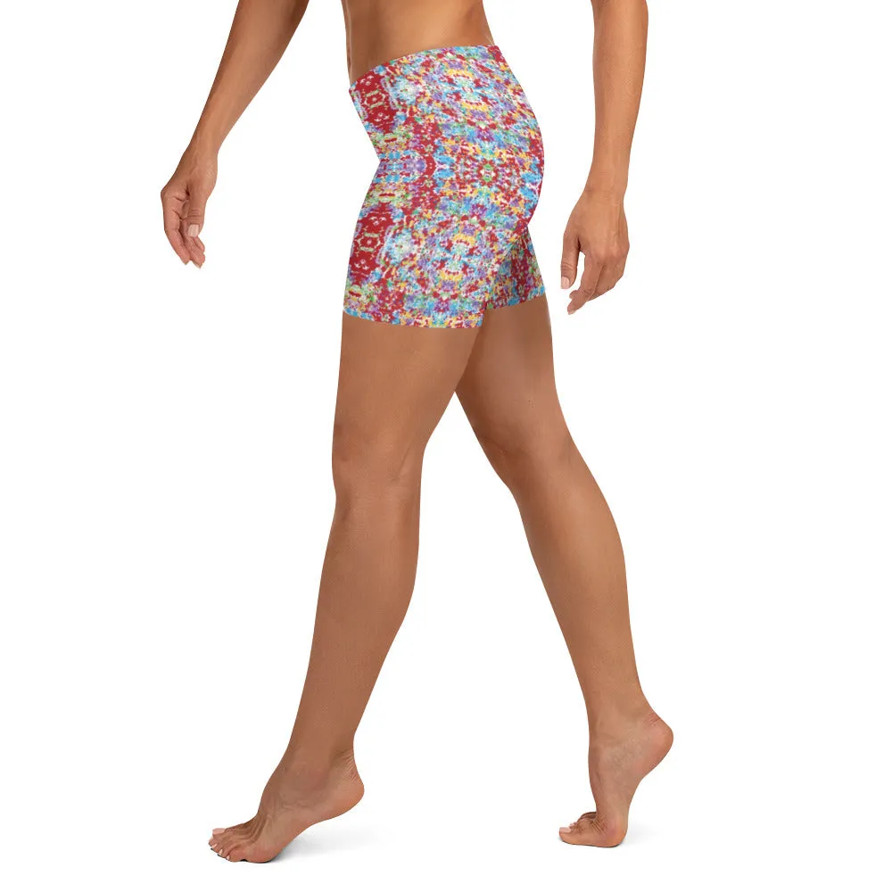 Sylvia Short Shorts - White Rain Kaleidoscope