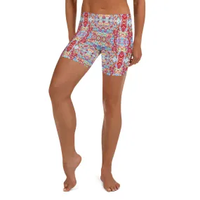 Sylvia Short Shorts - White Rain Kaleidoscope