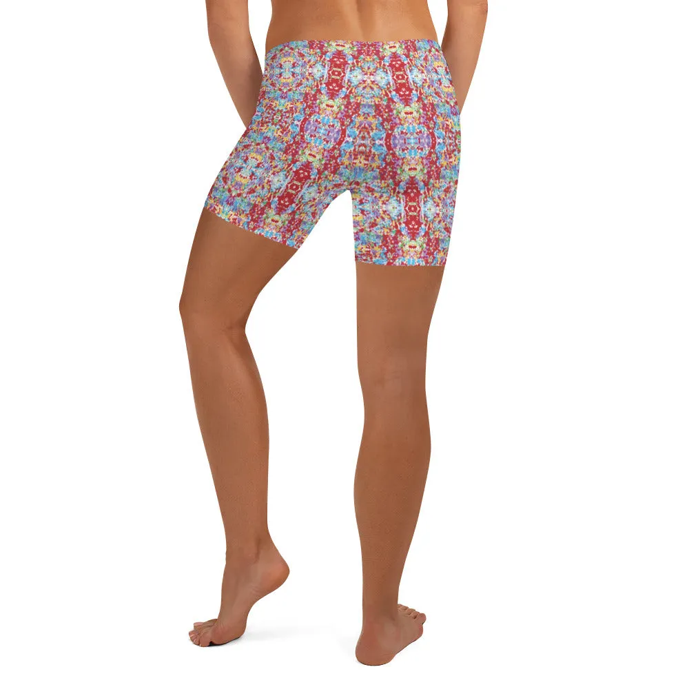 Sylvia Short Shorts - White Rain Kaleidoscope