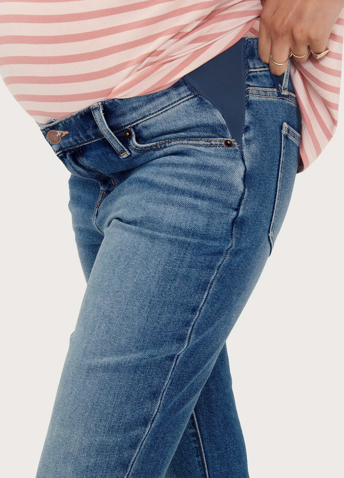 The Crop Maternity Jean