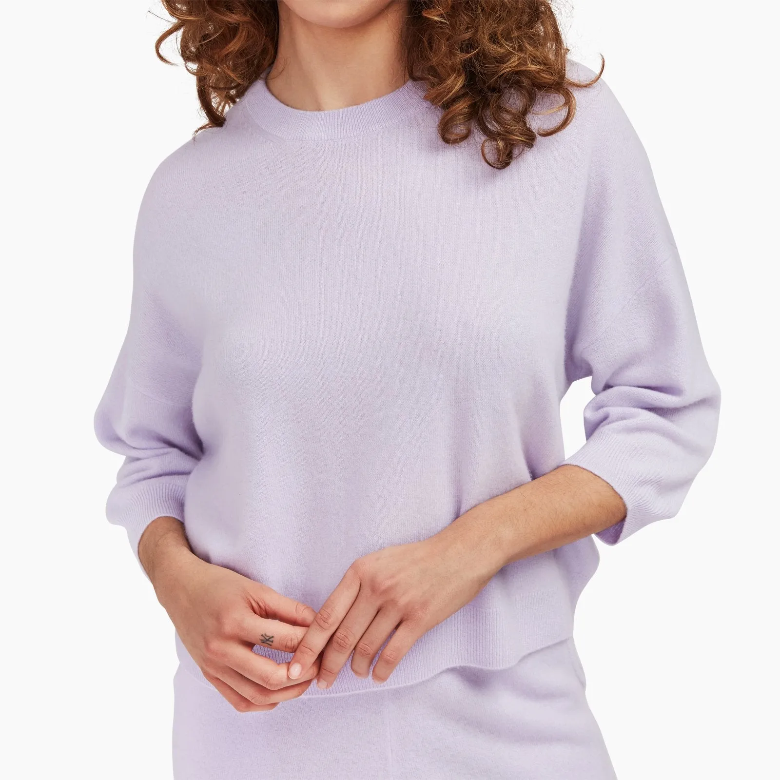 Three-Quarter Sleeve Sweatshirt