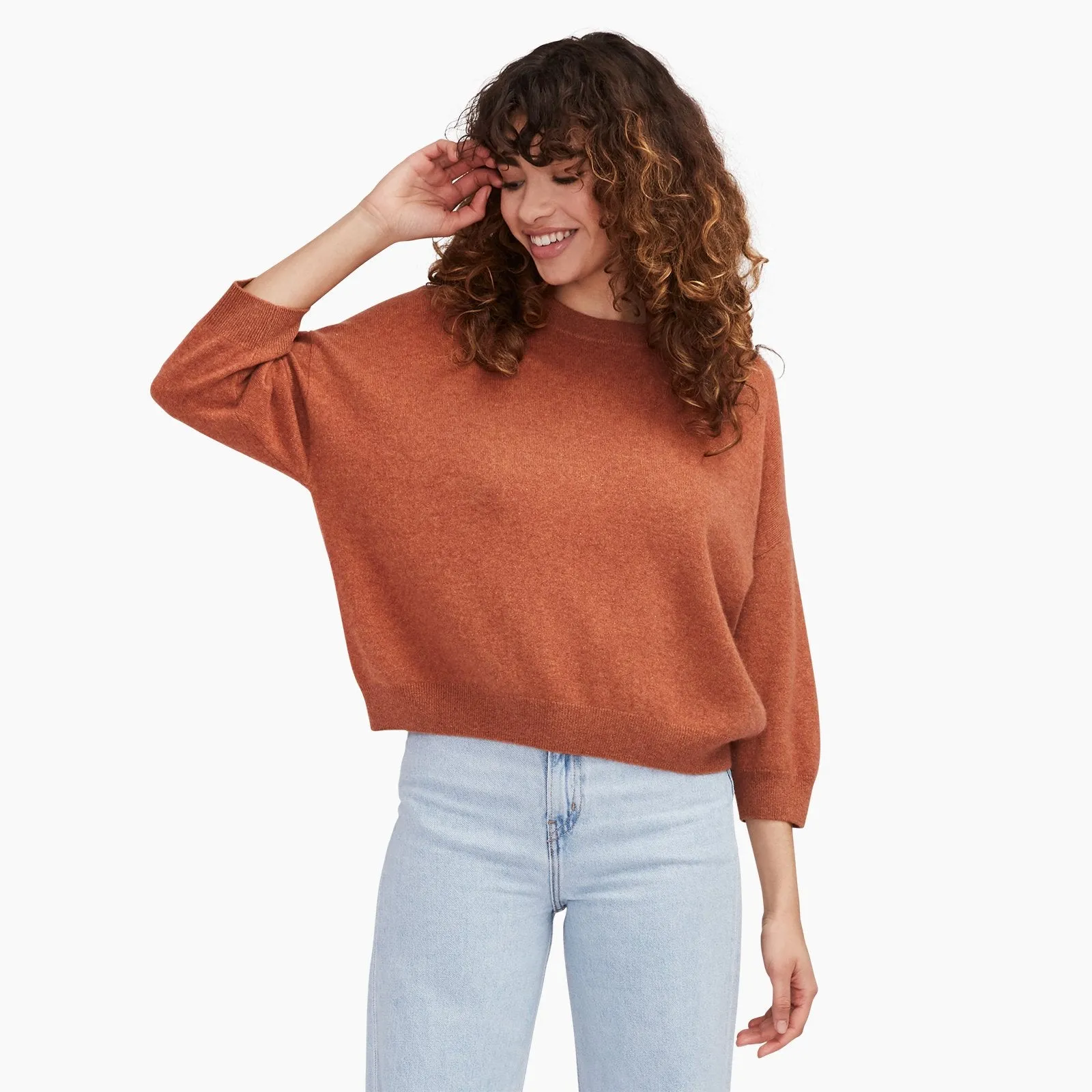 Three-Quarter Sleeve Sweatshirt