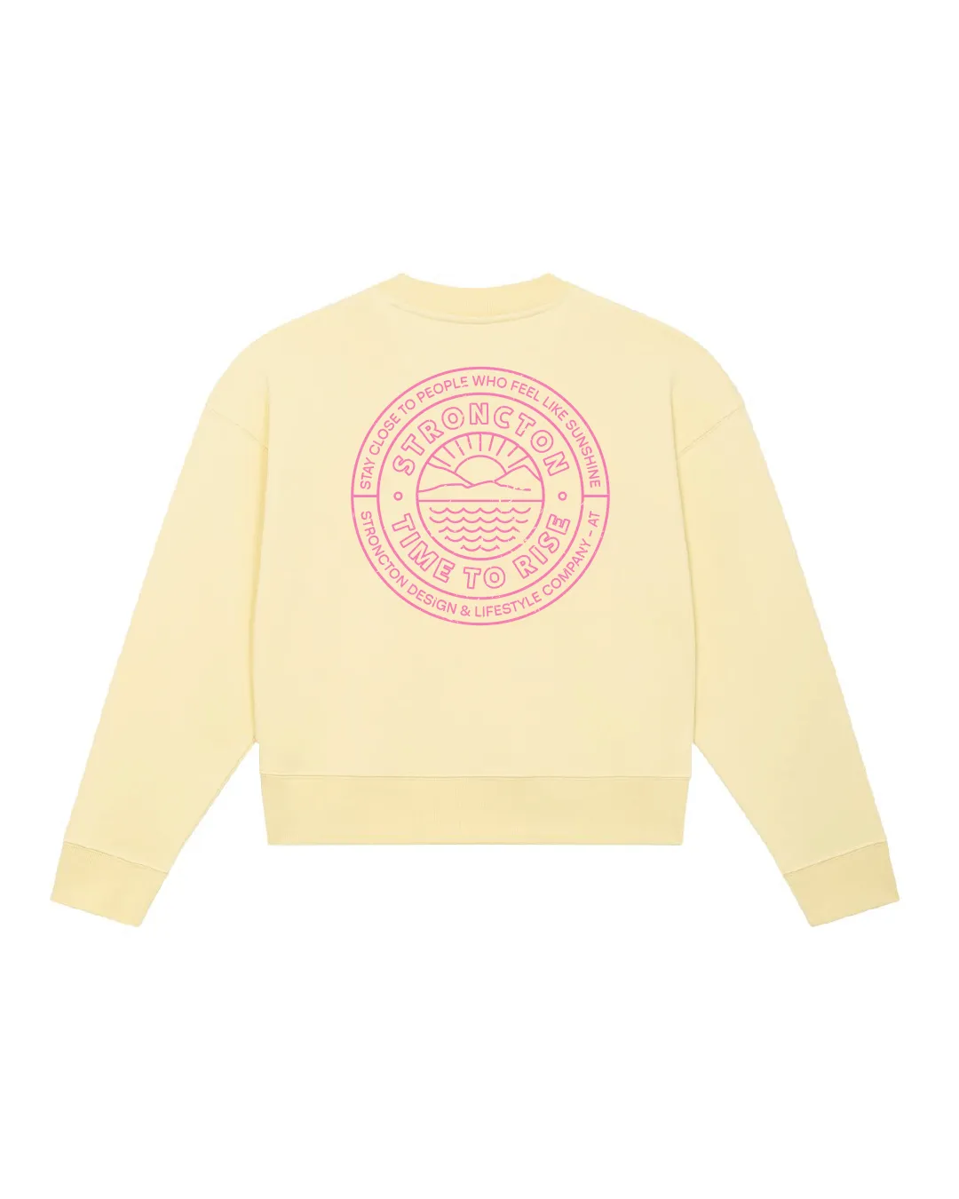 Time To Rise Cropped Crewneck - Butter