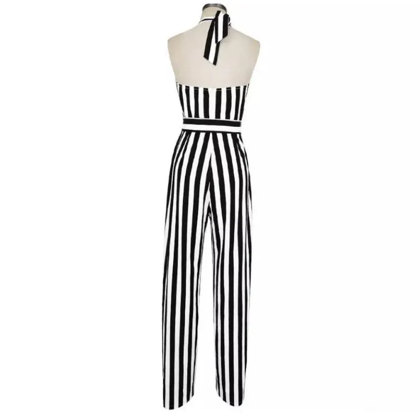 WIDE LEG BACKLESS ELEGANT JUMPSUIT ROMPER