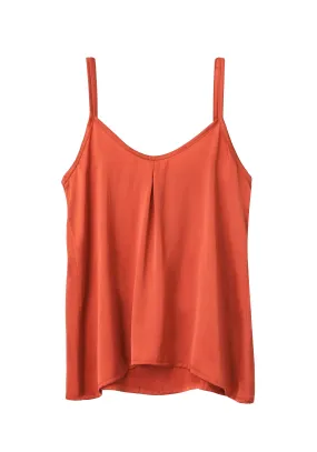 ZOE CORAL SILK TANK